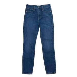 MADEWELL Women's‎ 11" Dark Wash Denim High Rise Skinny 25P jeans - EUC